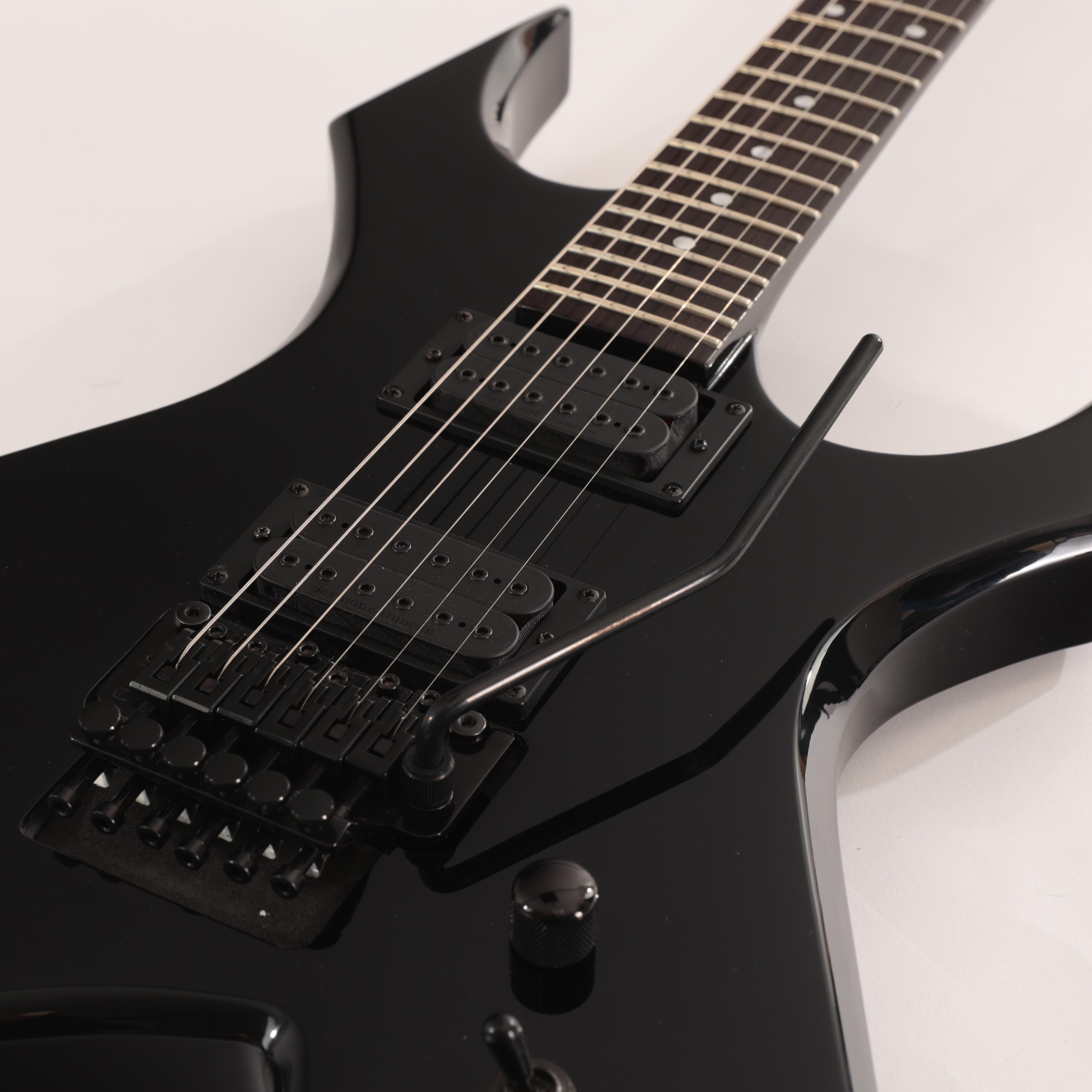 BC Rich Warlock Legacy Floyd Rose Guitar in Black - Andertons Music Co